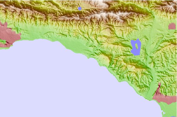 Surf spots located close to Rincon - Indicator