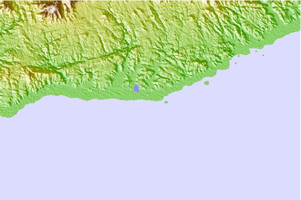 Surf spots located close to Rio Coyula
