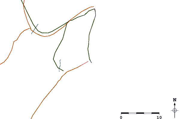 Roads and rivers around Rio Grande Jetties