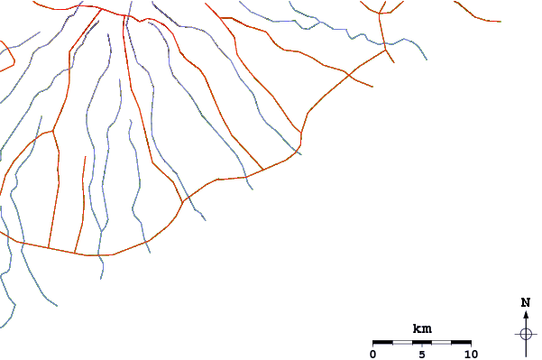 Roads and rivers around Rio Mar