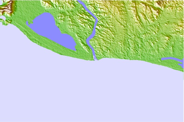 Surf spots located close to Rio Papagayo