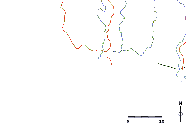 Roads and rivers around Rio Tulin