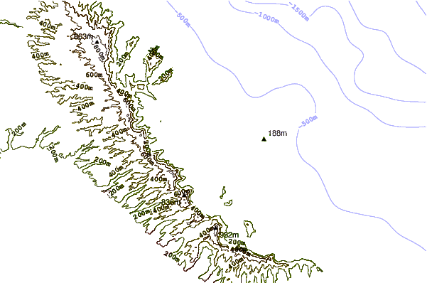 Shoreline around Ripps Reef
