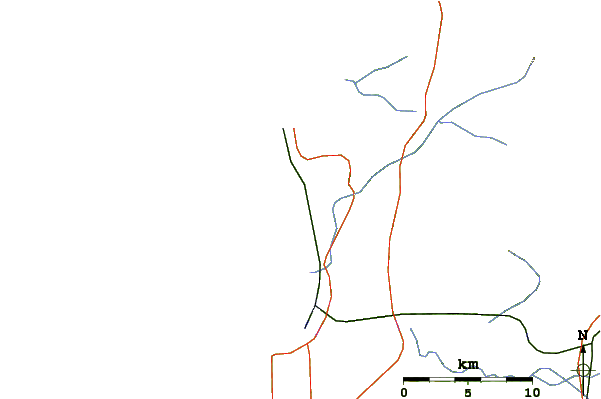 Roads and rivers around Ritoque
