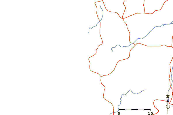 Roads and rivers around Avellanas Rivermouth