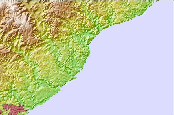 Surf spots located close to Rivermouth