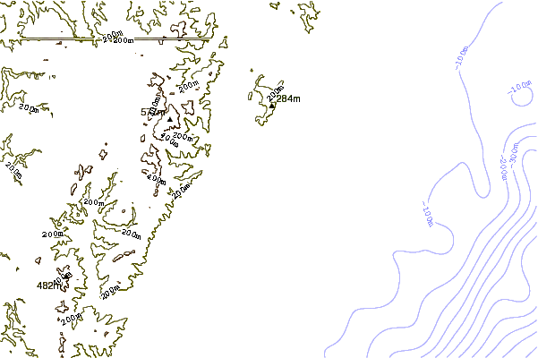 Shoreline around Riversdale