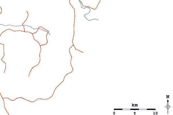 Roads and rivers around Riversdale