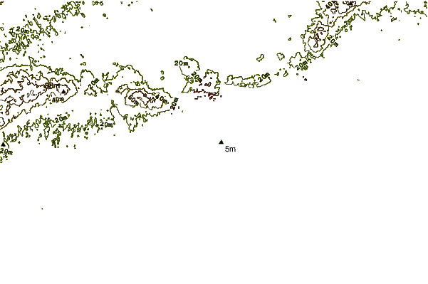 Shoreline around Road K