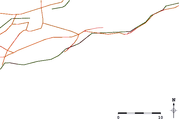 Roads and rivers around Road K
