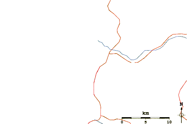 Roads and rivers around Roads End