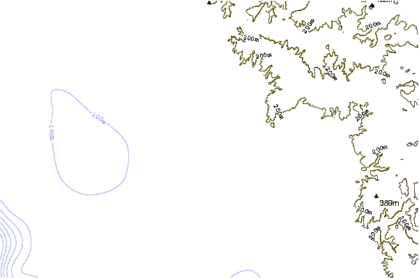 Shoreline around Roberts Left