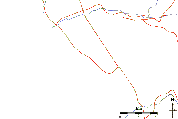 Roads and rivers around Roberts Left