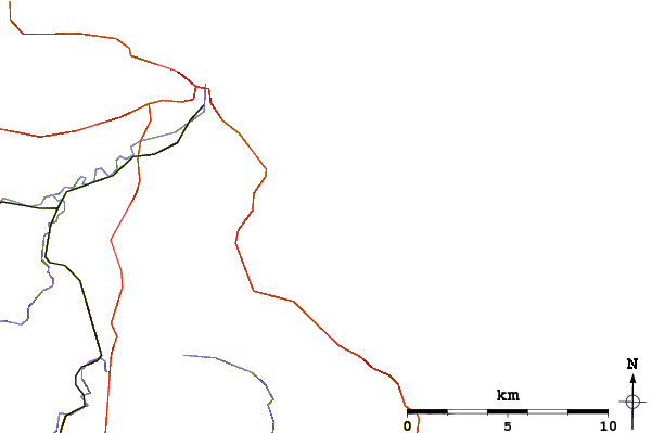 Roads and rivers around Robin Hoods Bay