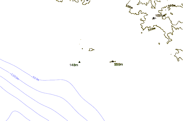 Shoreline around La Roche Percee