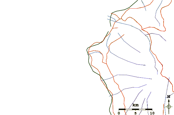 Roads and rivers around Roches Noires