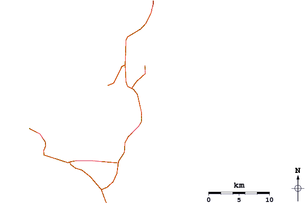 Roads and rivers around Rock Sound