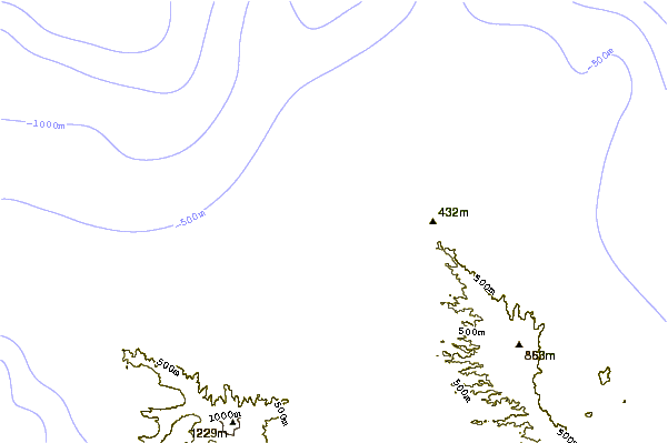 Shoreline around Rockpiles/Logcabins