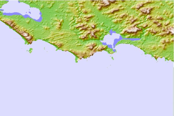 Surf spots located close to Rocky Head