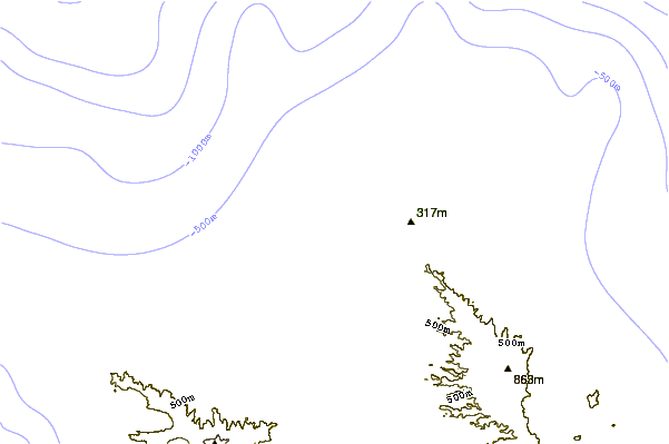 Shoreline around Rocky Point