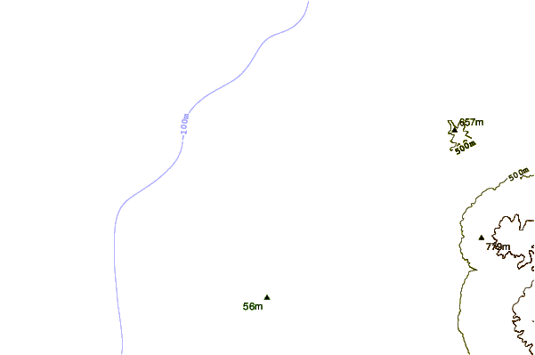 Shoreline around Rocky Rights