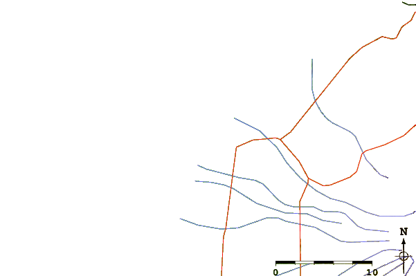 Roads and rivers around Rocky Rights