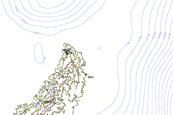 Shoreline around Rocky Point