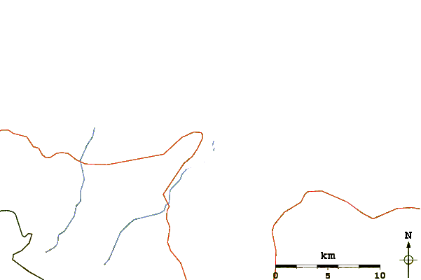Roads and rivers around Rodiles