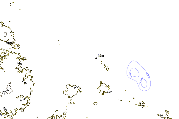 Shoreline around Ronco do Mar