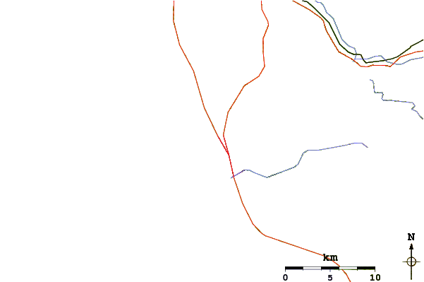 Roads and rivers around Rosarito