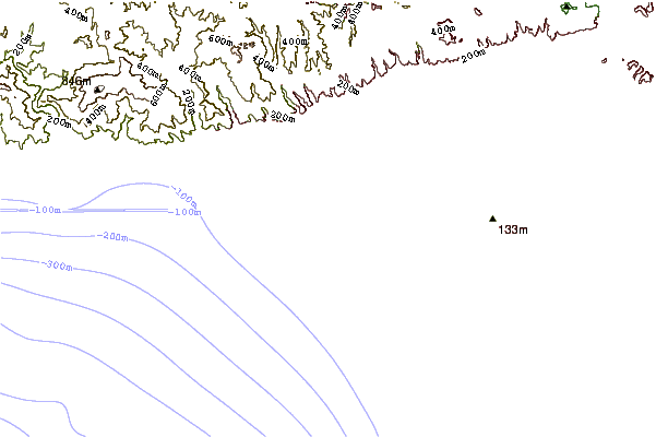 Shoreline around Rose Avenue