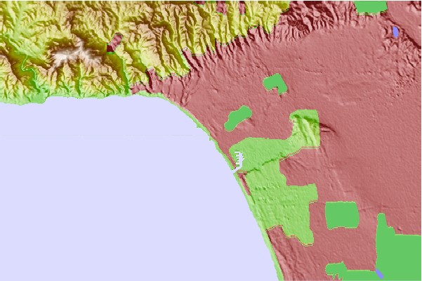 Surf spots located close to Rose Avenue