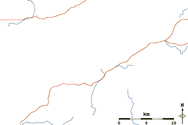 Roads and rivers around Rossbeigh Strand