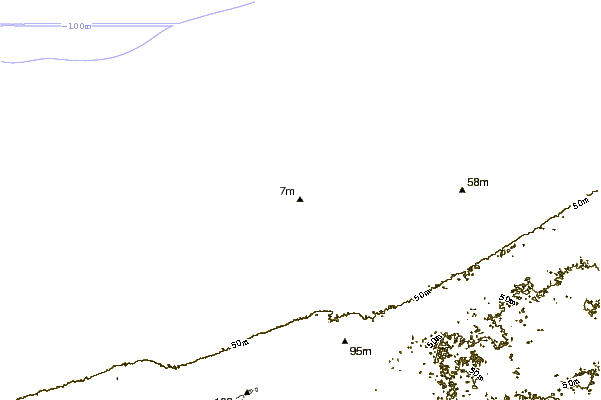 Shoreline around Rowad Resort