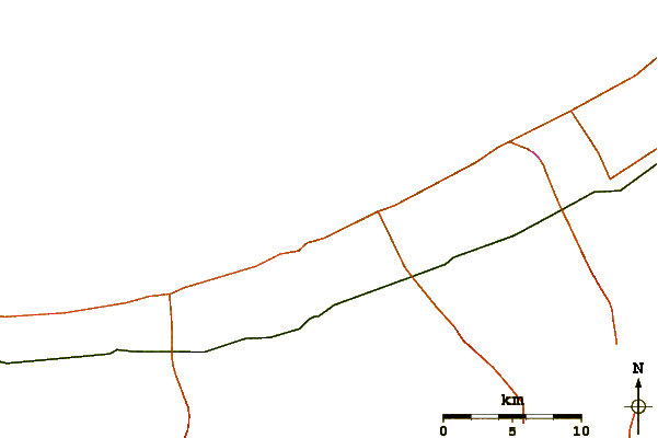Roads and rivers around Rowad Resort