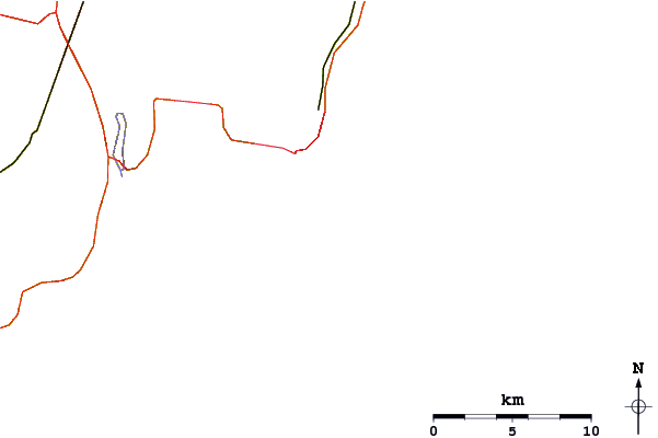 Roads and rivers around Ruggles