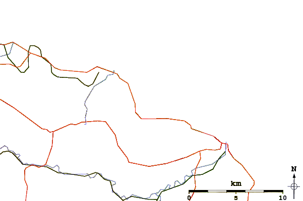 Roads and rivers around Runswick Bay