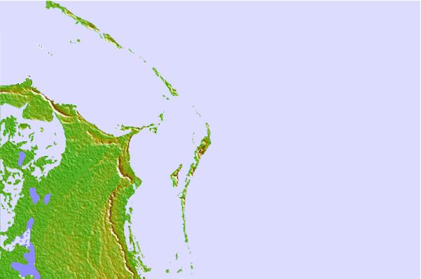 Surf spots located close to Rush reef