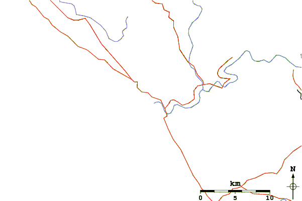 Roads and rivers around Russian Rivermouth