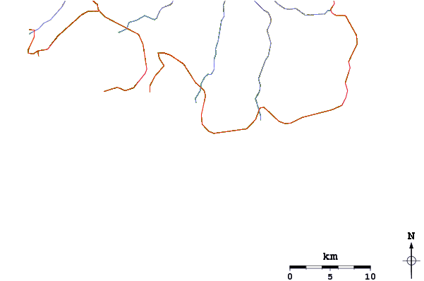 Roads and rivers around Rusty Barrel