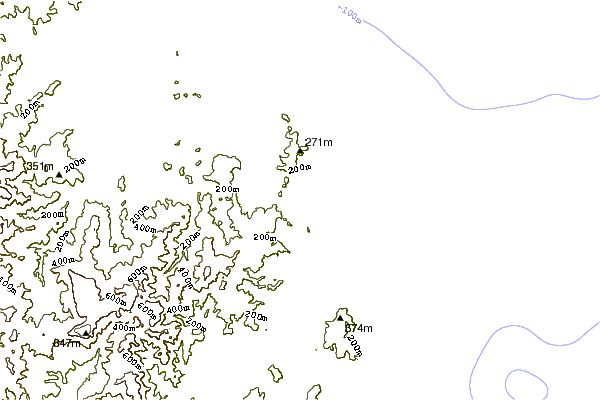 Shoreline around Sailors Grave