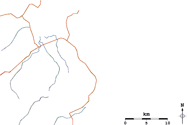 Roads and rivers around Sailors Grave