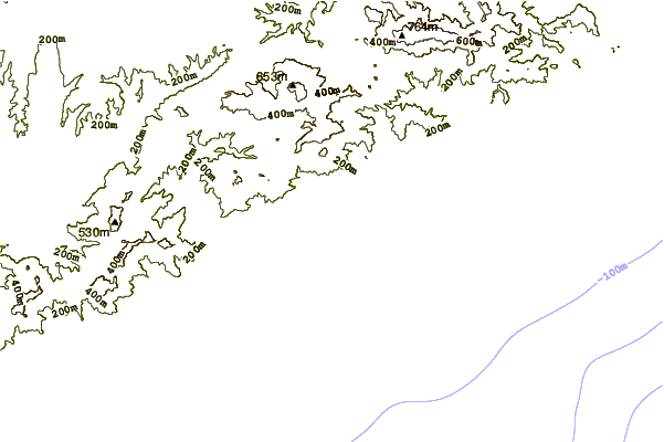 Shoreline around Saint Andreu de Llavaneres