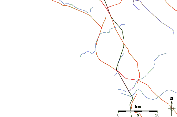 Roads and rivers around Saint Annes