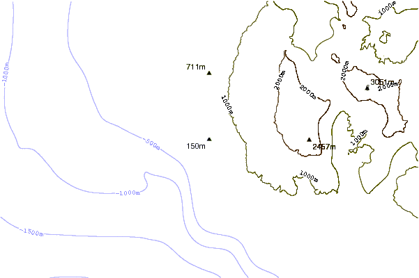Shoreline around Saint Leu