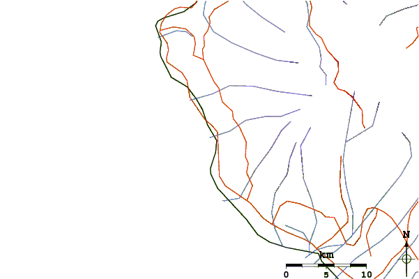 Roads and rivers around Saint Leu