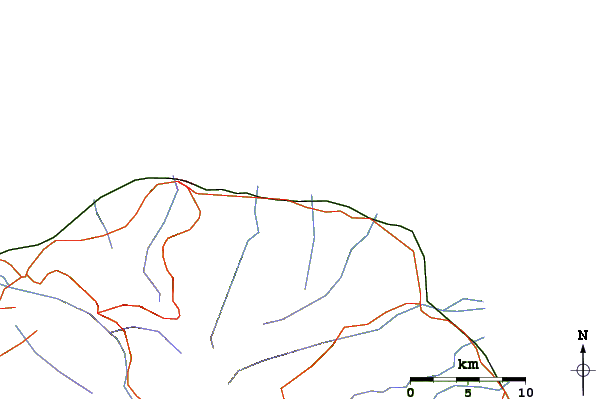 Roads and rivers around Saint-Marie