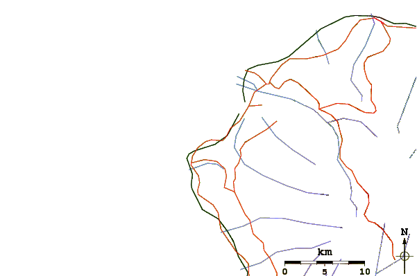 Roads and rivers around Saint-Paul