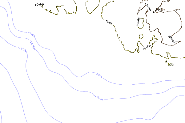 Shoreline around Saint-Pierre
