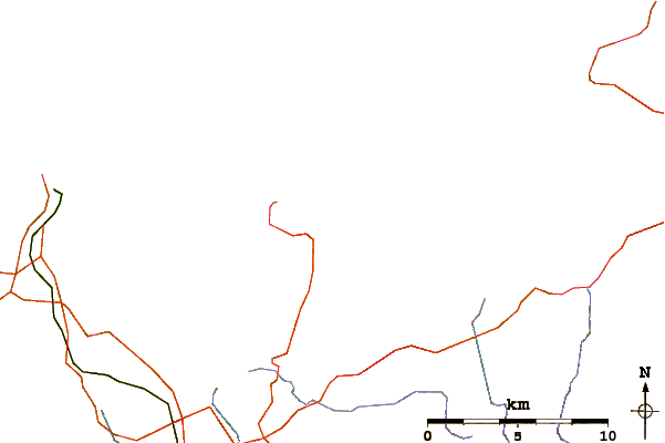 Roads and rivers around Saint Jean de Doigt